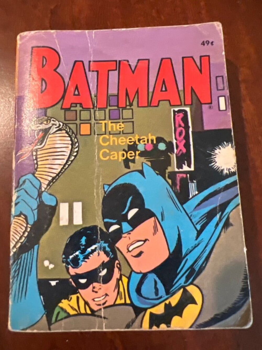 Batman the Cheetah Caper Whitman small paperback book Vintage 1969 Copyright